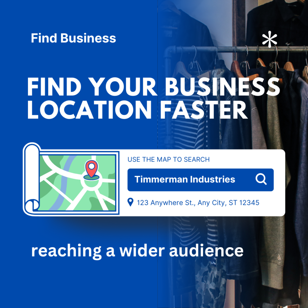 Map highlighting business location for Timmerman Industries.